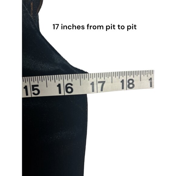 Vintage whimsigoth Black & Gold Ombre Velvet Cap Sleeve Midi Dress - Picture 10 of 11